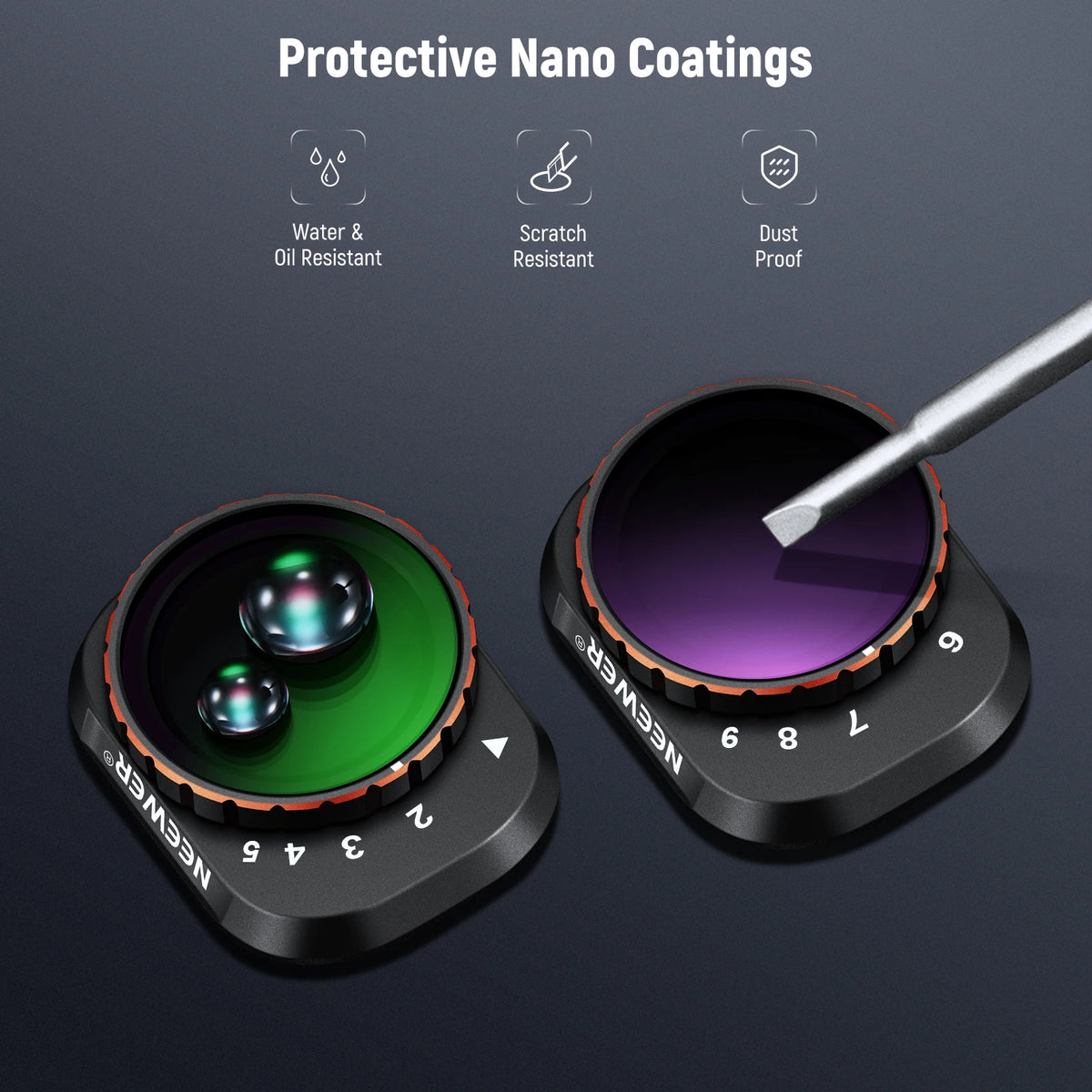 NEEWER Variable ND Filter Set for DJI Mini 4 Pro