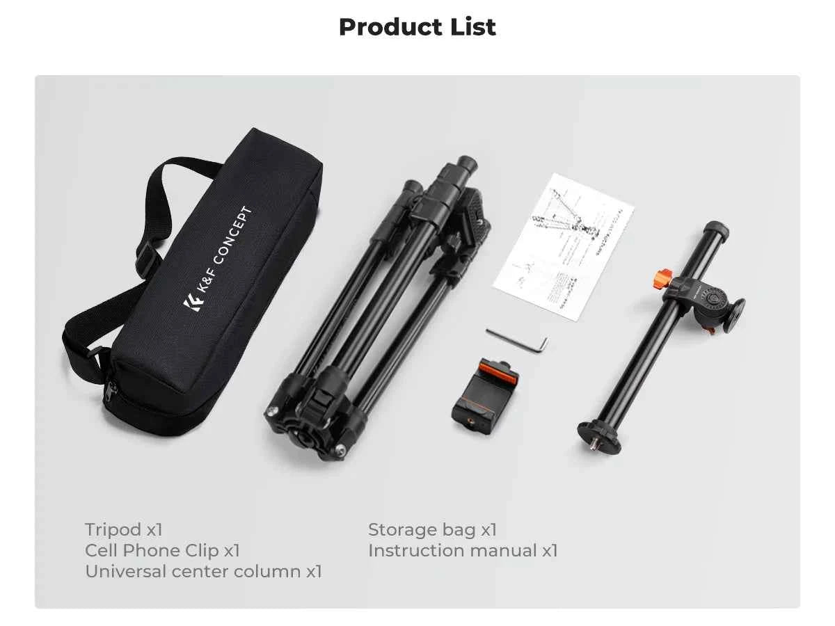 K&F Concept 76 inch Multi-Angle Camera Tripod