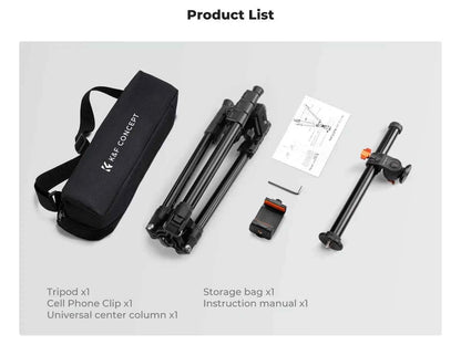 K&F Concept 76 inch Multi-Angle Camera Tripod