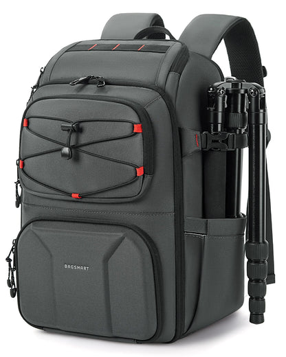 BAGSMART Camera Backpack with 15.6 Inch Laptop Compartment