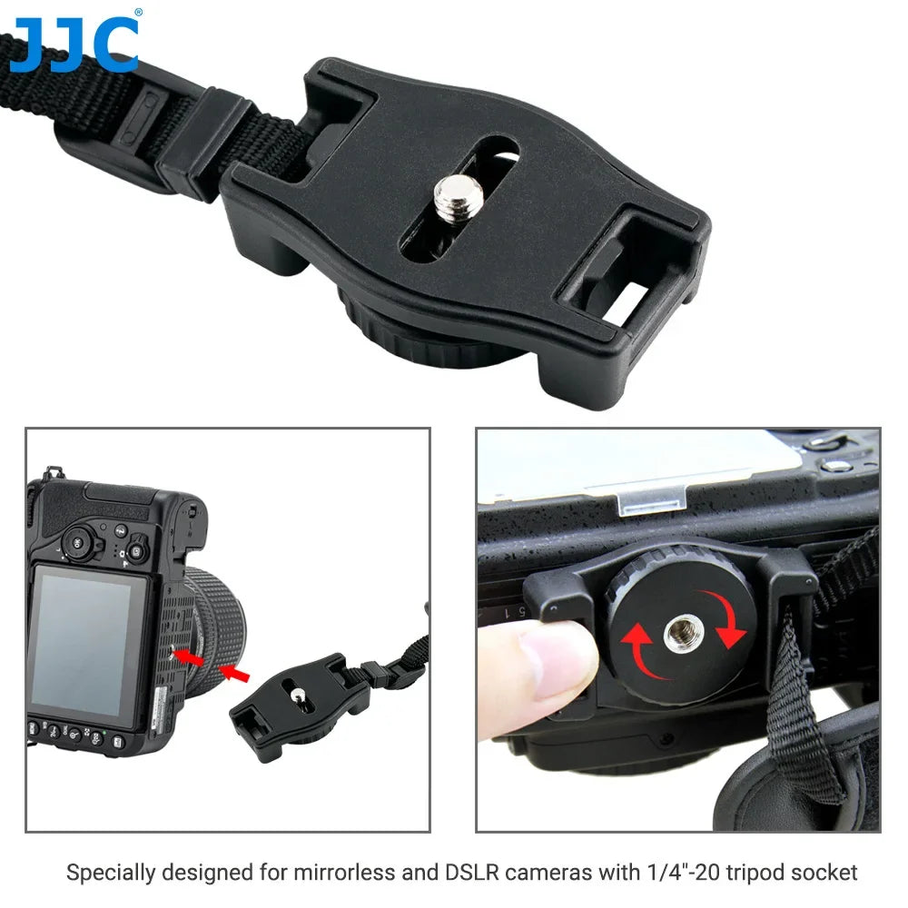 JJC Leather Camera Wrist Strap with Quick Release