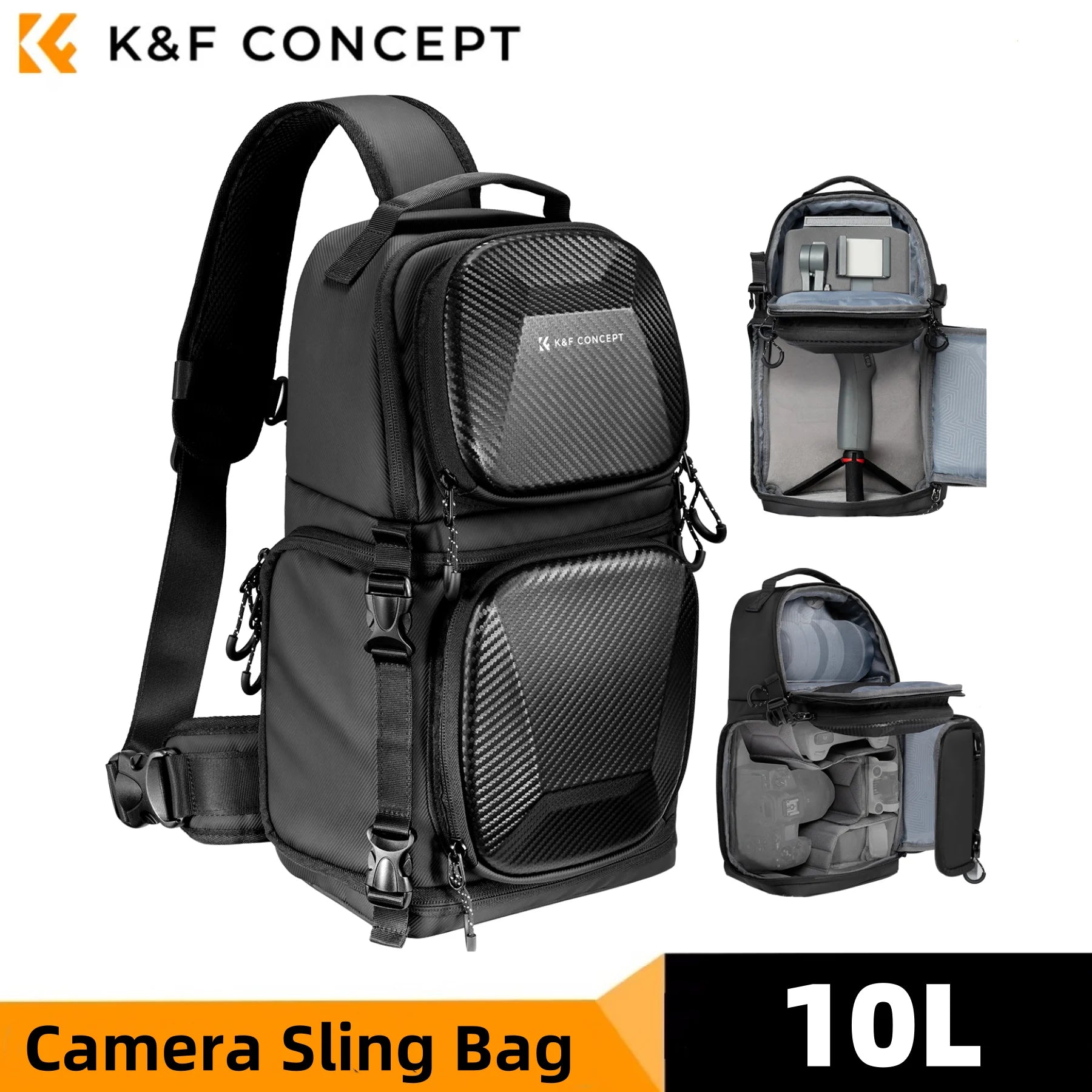 K&F Concept 10L Hardshell Camera Sling Bag