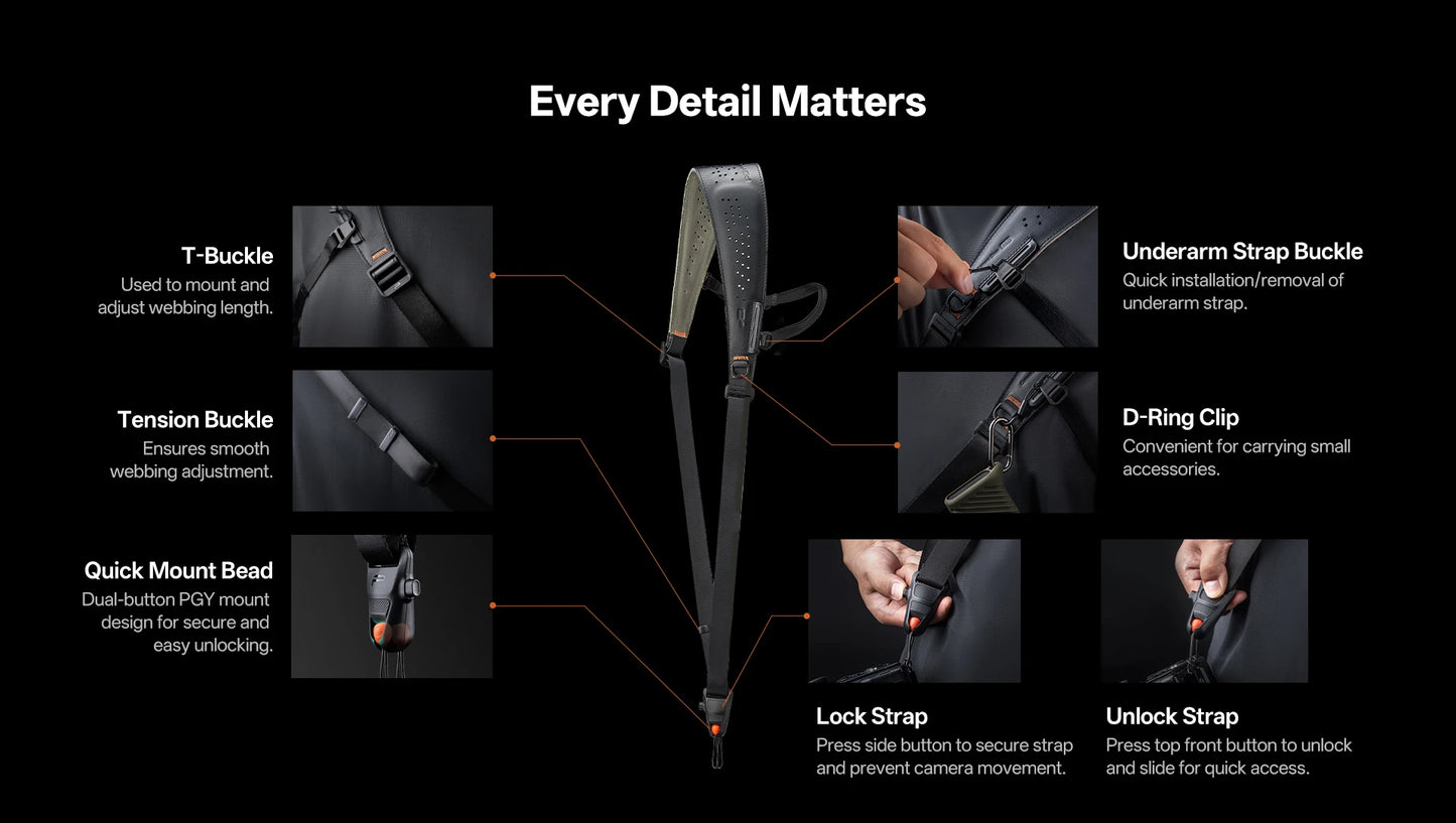 PGYTECH Camera Strap Pro