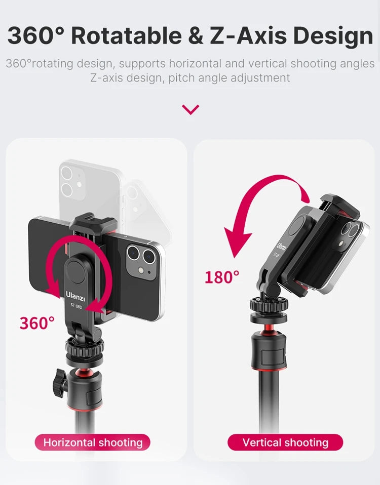 Ulanzi ST-06S 360° Smartphone Tripod Mount