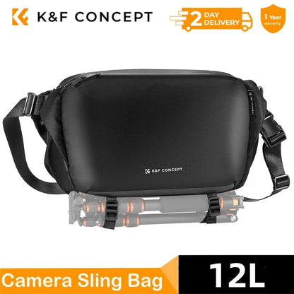K&F Concept 10L/12L Camera Sling Bag for DSLR & Mirrorless Cameras