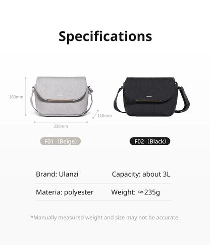 Ulanzi F01 3L Splash-Resistant Camera Sling Bag