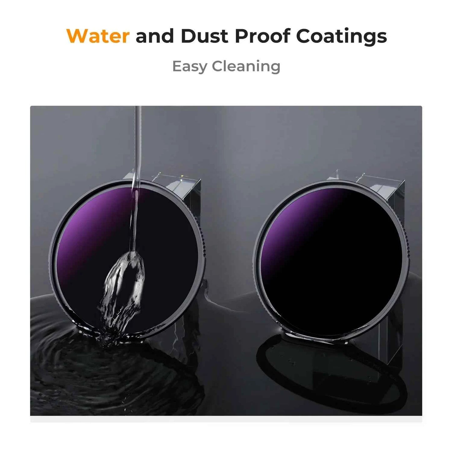 K&F CONCEPT New Solar Filter ND1000000 20-Stop Solid Neutral Density Celestial Event Photography Filters 28 Multi-Coating Nano-X