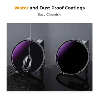 K&F CONCEPT New Solar Filter ND1000000 20-Stop Solid Neutral Density Celestial Event Photography Filters 28 Multi-Coating Nano-X