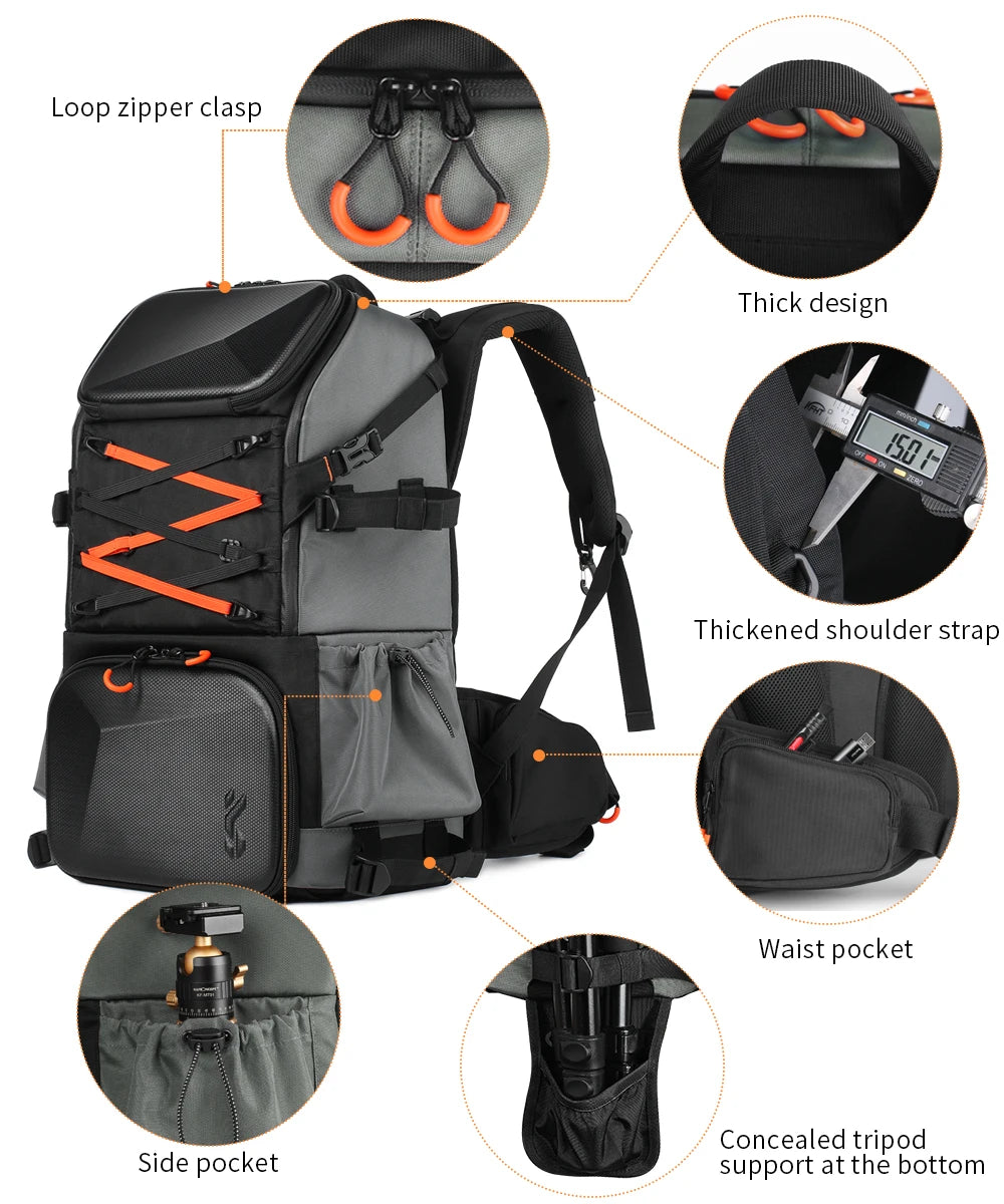 K&F 32L/25L 2-in-1 Camera Backpack and Sling Bag