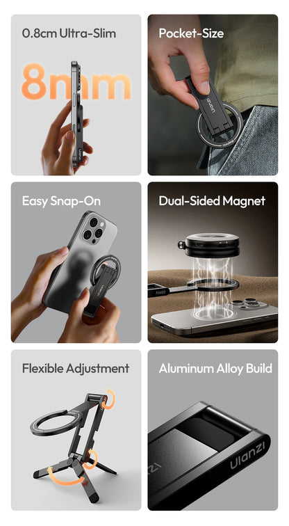 Ulanzi MA60 Ultra-Slim Magnetic Phone Tripod