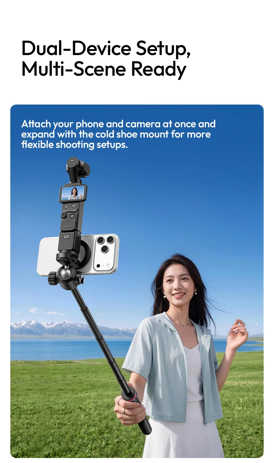 Ulanzi MT-44M Magnetic Selfie Stick & Tripod