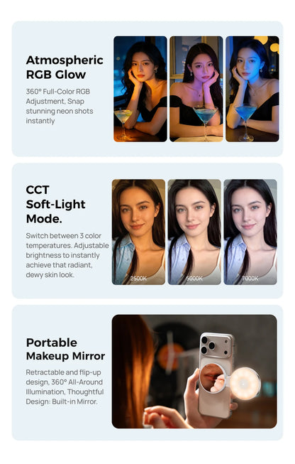 TELESIN Magnetic Smartphone Camera Grip with Remote