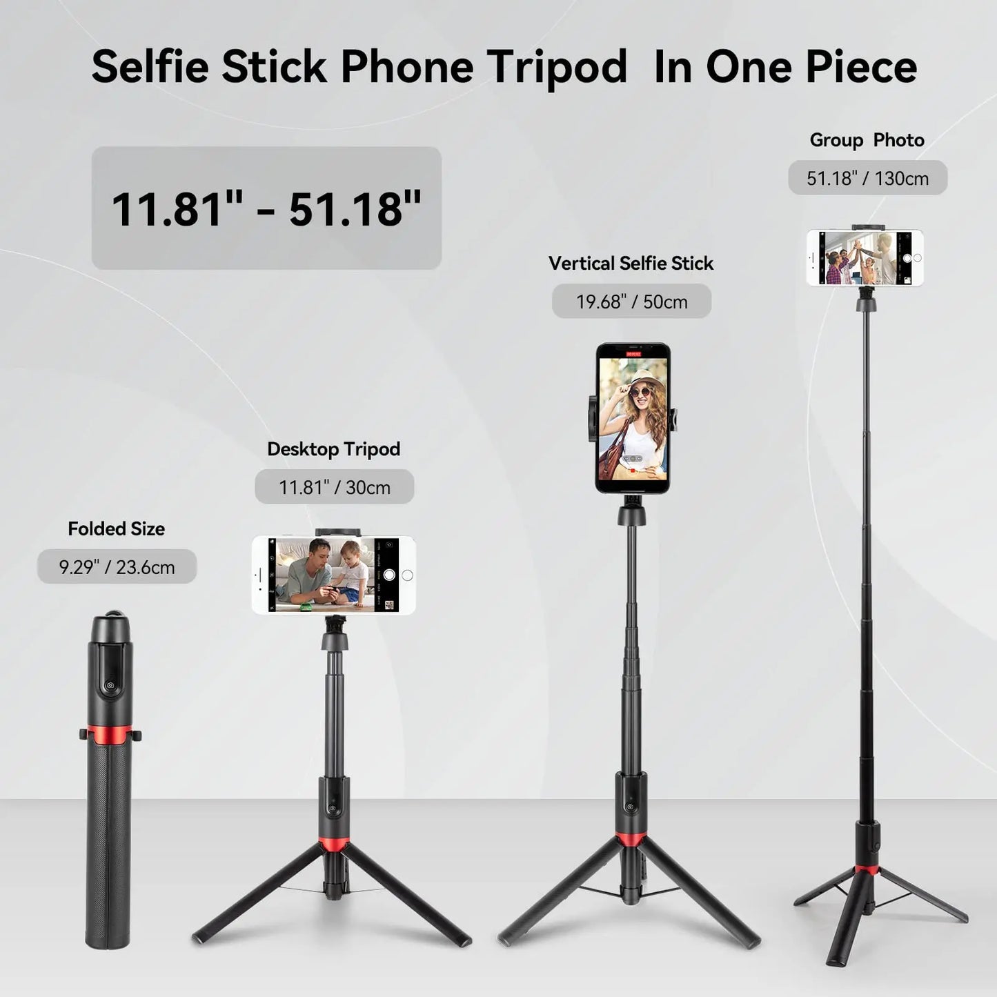 SmallRig ST20 Pro Selfie Stick Tripod with Bluetooth Remote