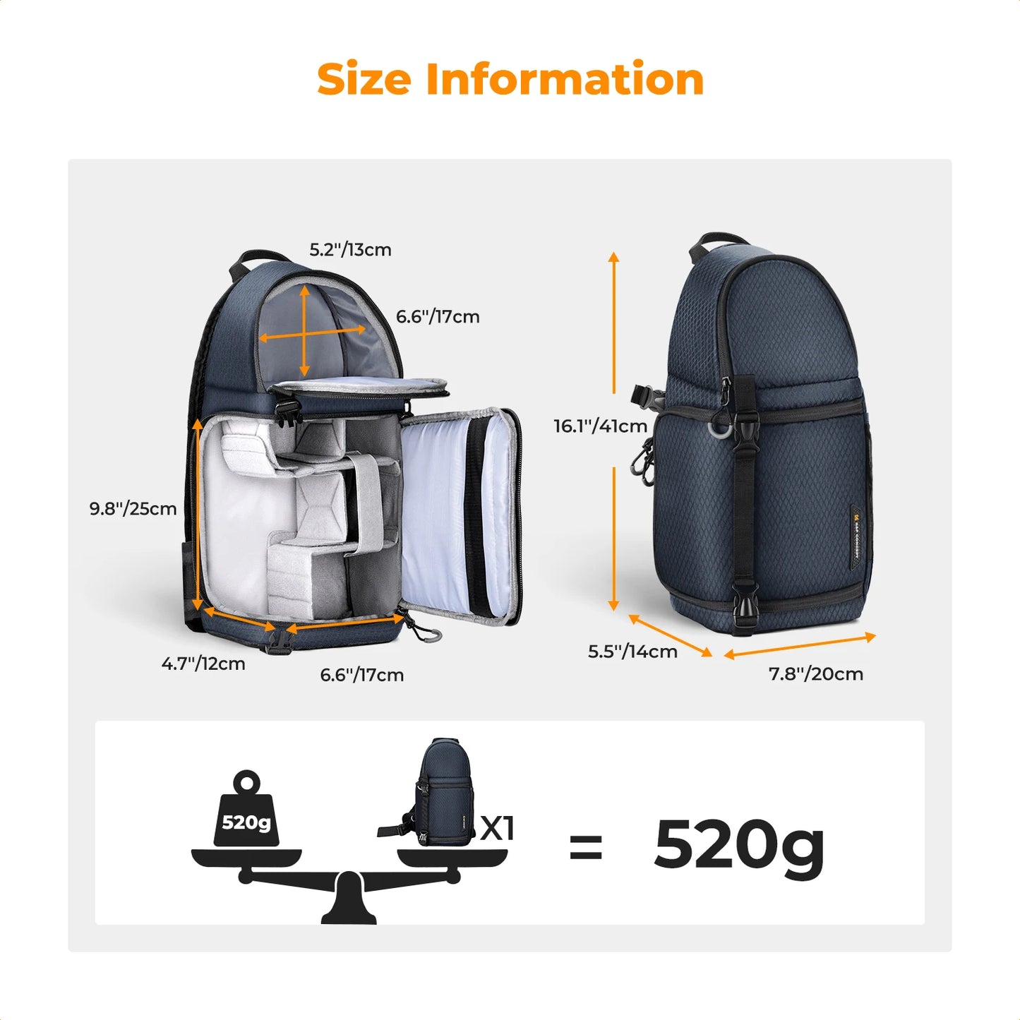 K&F Outdoor Camera Sling Backpack
