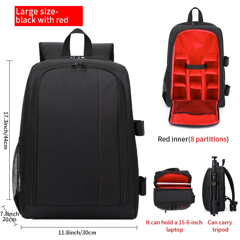 JINNUOLANG 8018 Camera & Laptop Backpack