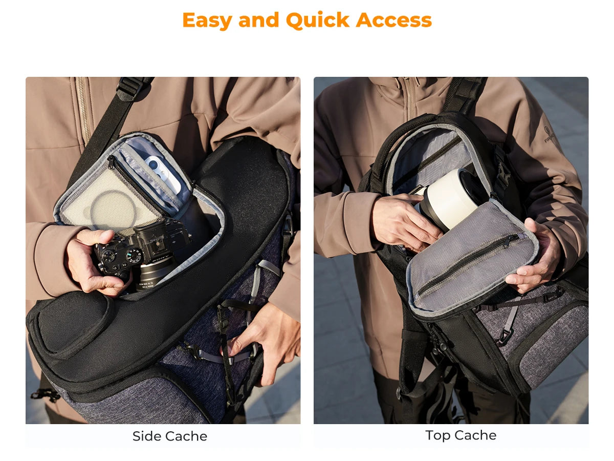 K&F Concept 25L/32L Large Camera Backpack with 15-Inch Laptop Compartment