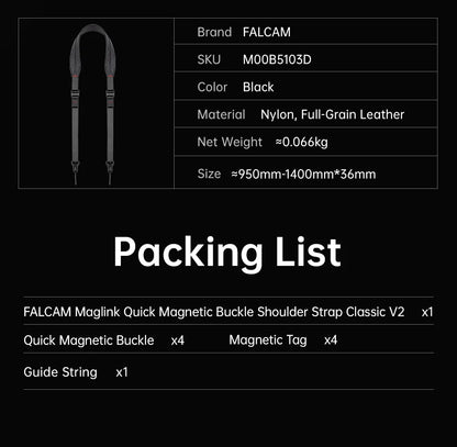 FALCAM MAGLINK Classic V2 Magnetic Camera Shoulder Strap