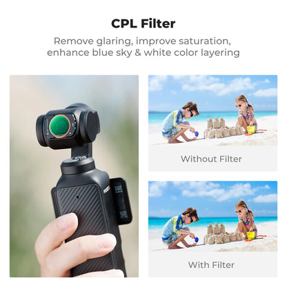 K&F 3-Pack Filter Kit for DJI Osmo Pocket