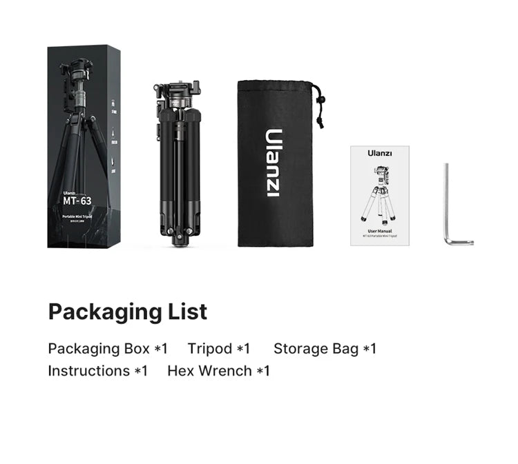 Ulanzi MT-63 Portable Mini Tripod