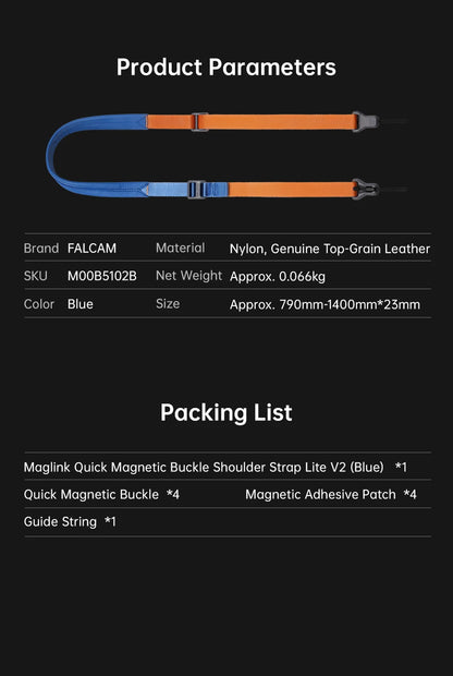 Falcam Maglink Lite V2 Magnetic Camera Shoulder Strap