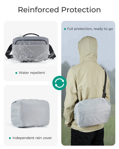 BAGSMART Camera Sling Bag with Tripod Holder