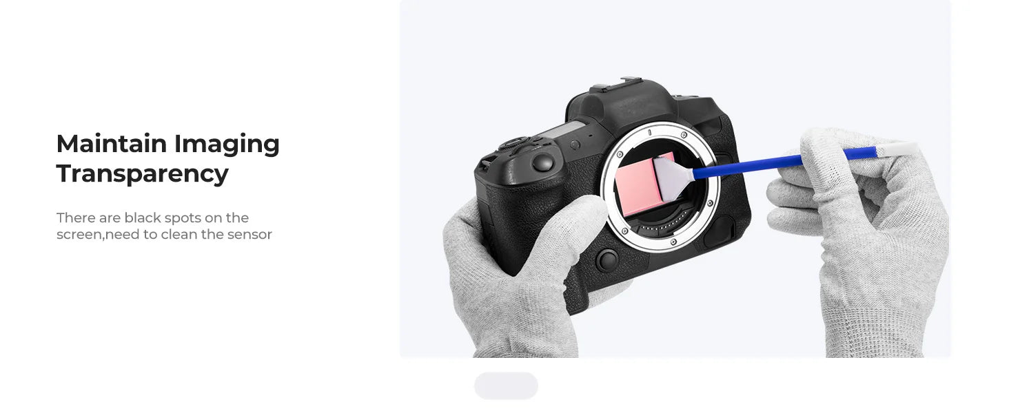 K&F Concept 2-in-1 Camera Sensor Cleaning Swab Kit