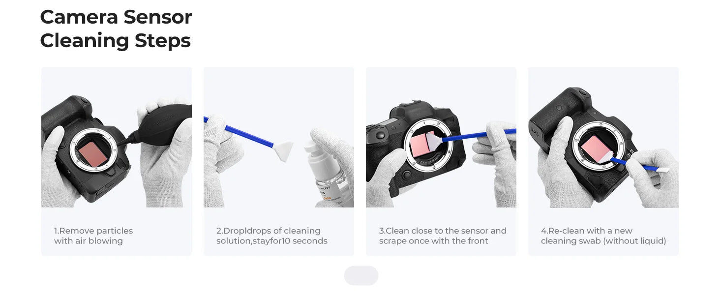 K&F Concept 2-in-1 Camera Sensor Cleaning Swab Kit