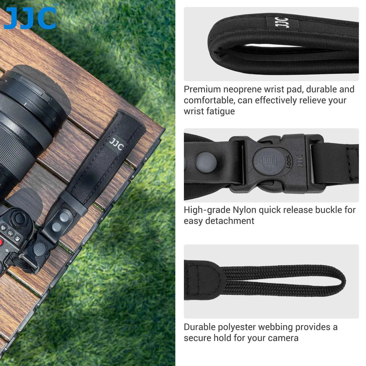 JJC Quick Release Camera Hand Wrist Strap