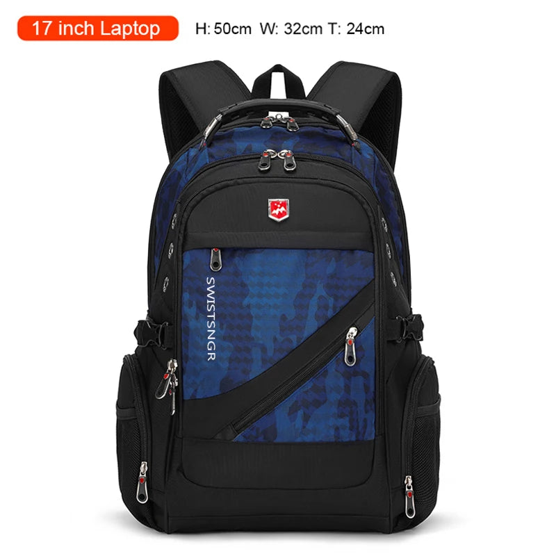 Water-Resistant 17–20-inch Laptop Travel Backpack