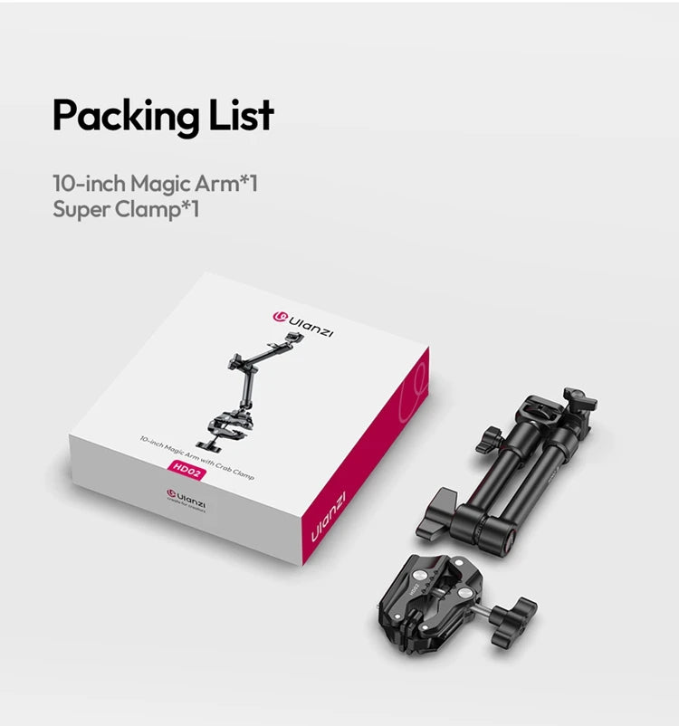 Ulanzi HD02 Super Clamp Kit with 360° Mini Ball Head