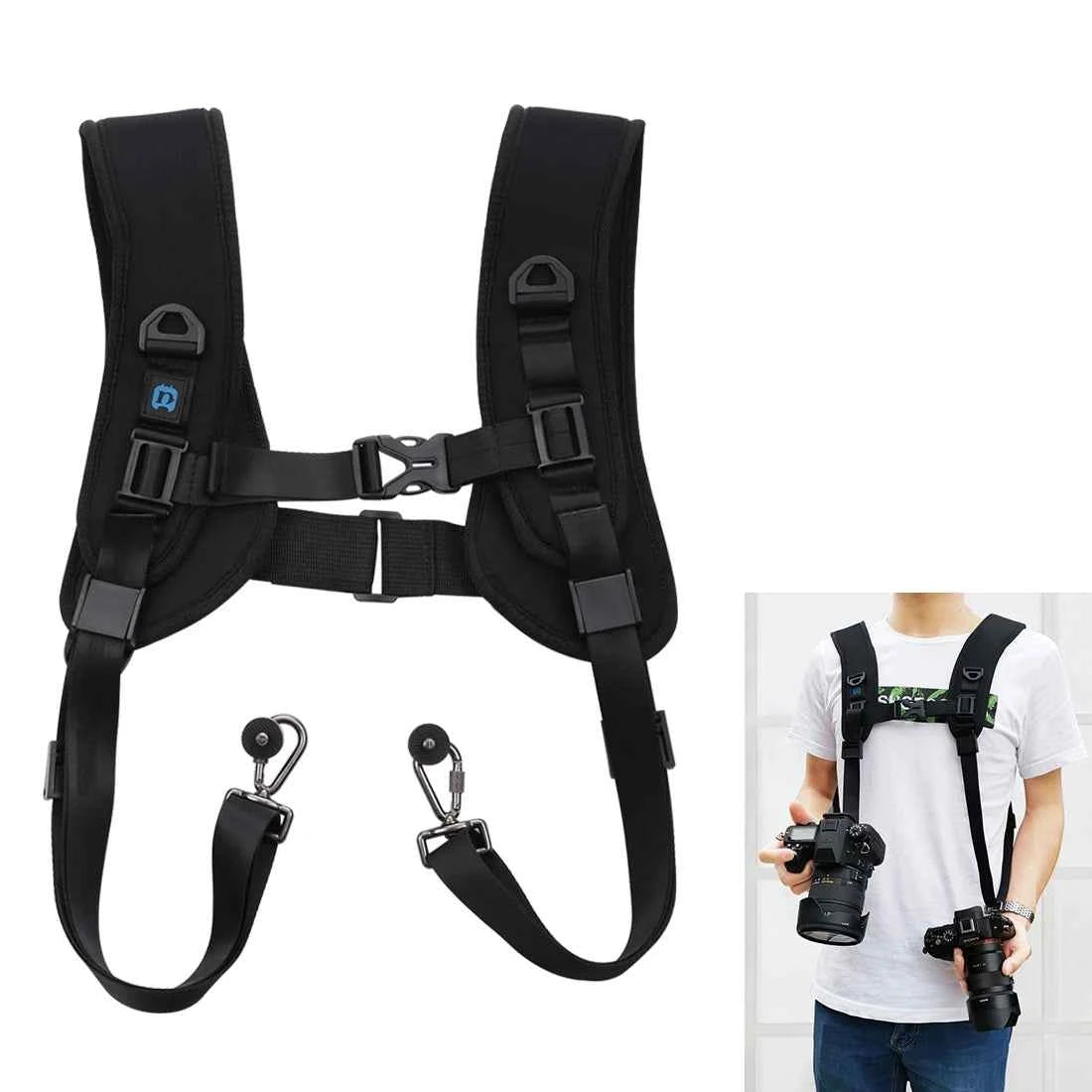 PULUZ Quick Release Double Shoulder Camera Harness