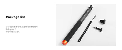 K&F MS22 127cm Invisible Selfie Stick for Action Cameras