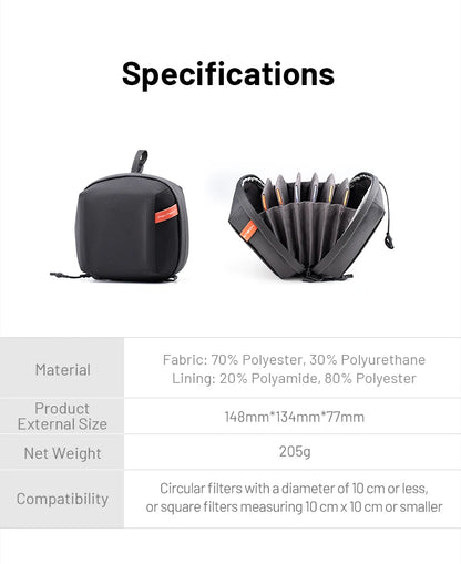 PGYTECH Circular Camera Filter Storage Bag
