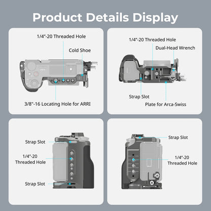 SmallRig 4949 HawkLock Cage Kit for Sony ZV-E10 II