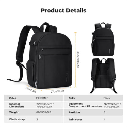 K&F Concept 13L Lightweight Camera Backpack