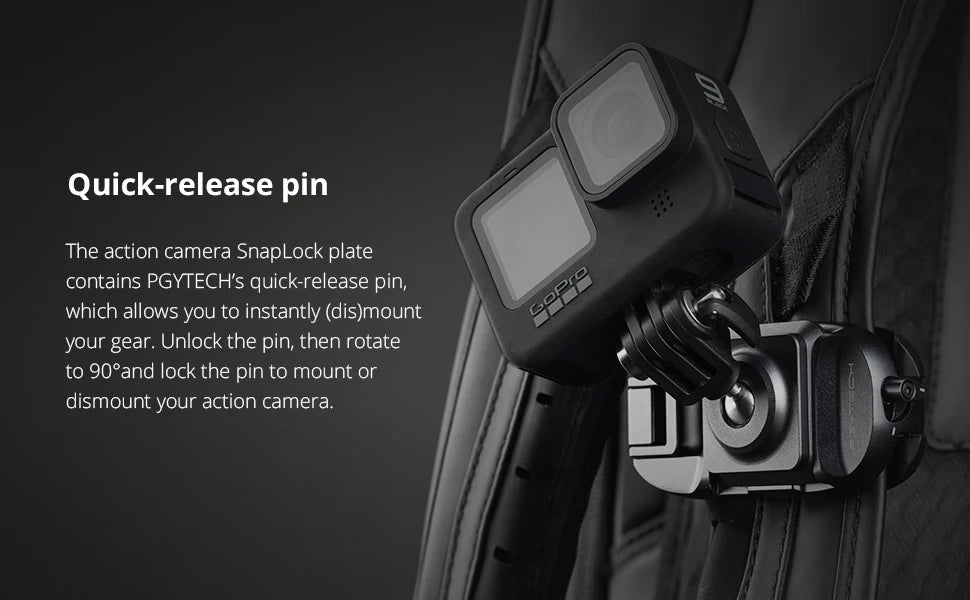 PGYTECH Arca Quick Release Plate for Action Cameras