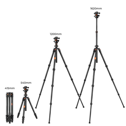 K&F Concept K254C2 64-Inch Carbon Fibre Tripod