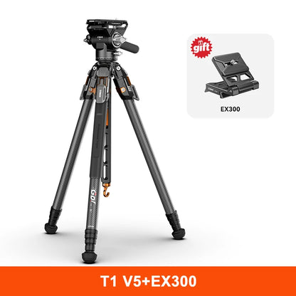 COMAN T1/T1S V5 Carbon Fibre Tripod with Video Head