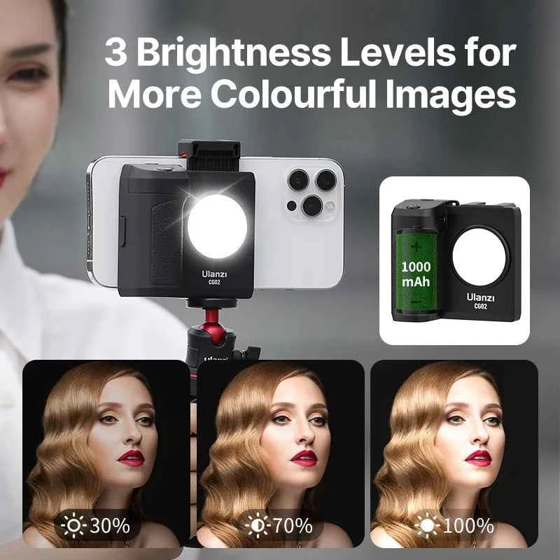 Ulanzi CG02 Smartphone Camera Grip with Fill Light & Bluetooth