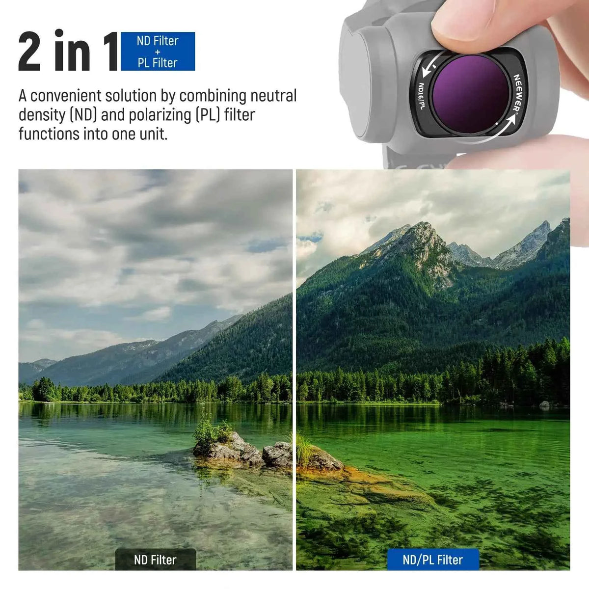 NEEWER ND Filter Set for DJI Osmo Pocket 3