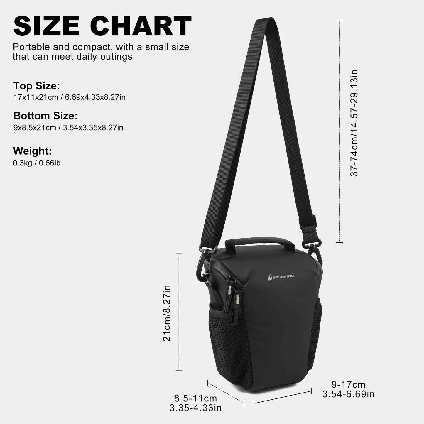 Besnfoto Waterproof Compact Camera Sling Bag - K product image