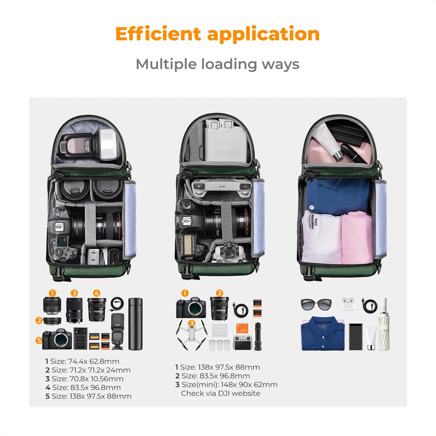 K&F Outdoor Camera Sling Backpack
