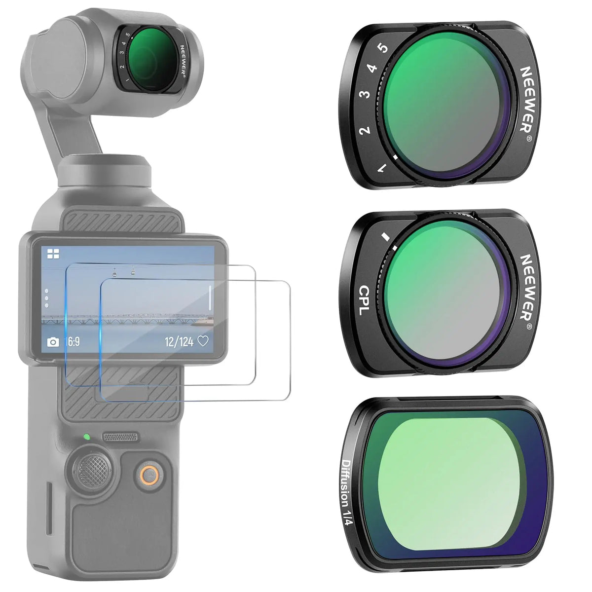 NEEWER ND Filter Set for DJI Osmo Pocket 3