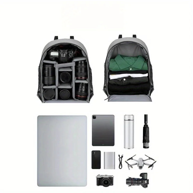 Waterproof DSLR Camera Backpack with Rain Cover & Laptop Compartment product image