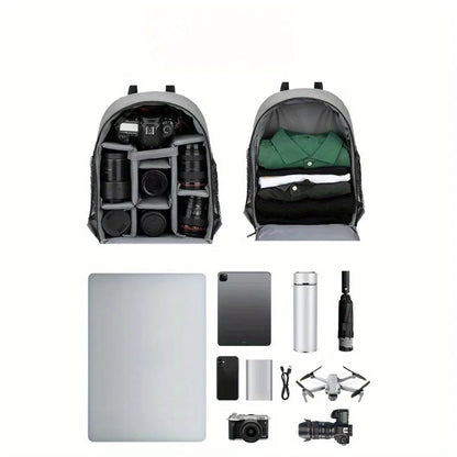 Waterproof DSLR Camera Backpack with Rain Cover & Laptop Compartment product image