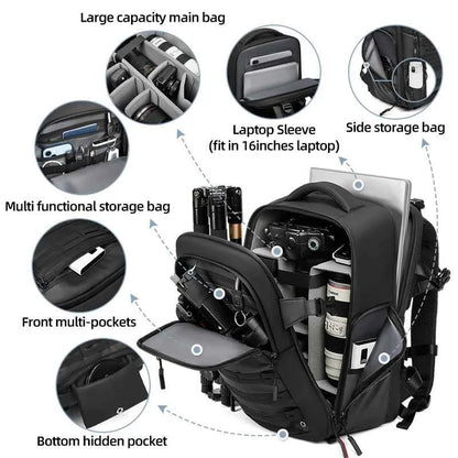 Professional Camera & Drone Backpack with 16-inch Laptop Compartment