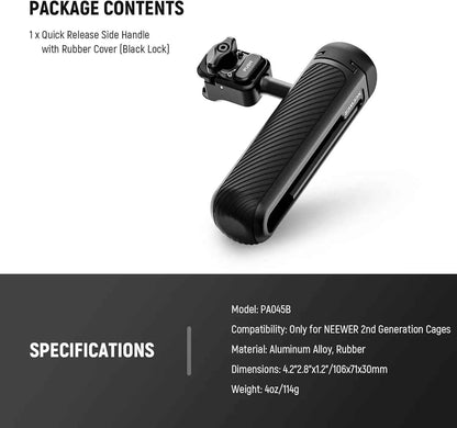 NEEWER Quick Release Side Handle for Smartphone Cages