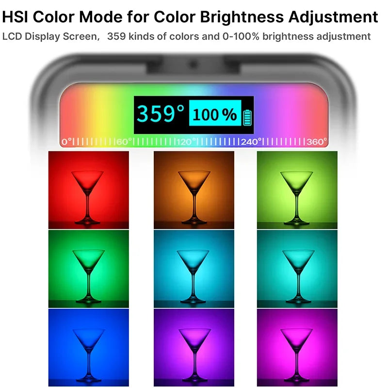 Ulanzi VL49 RGB Magnetic LED Video Light - VL49 RGB White