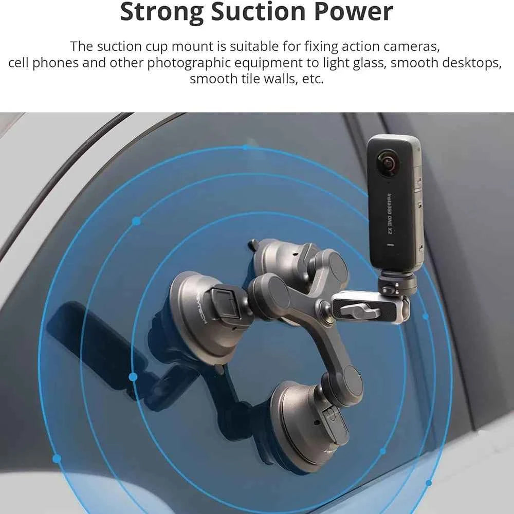 PGYTECH CapLock Triple Suction Action Camera Mount