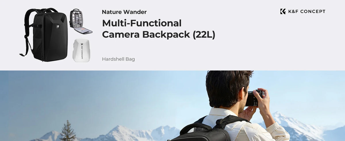 K&F Concept 22L Travel Camera Backpack - Green
